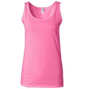 Gildan Ladies Soft Style Tank Top Vest / Azalea